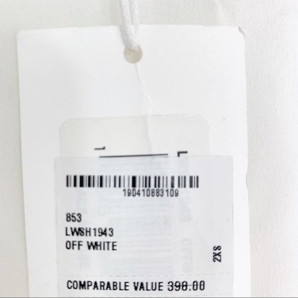 Frame Ada Silk Blouse Lace Cutout Embroidered Top Off White XXS NWT - Picture 7 of 13